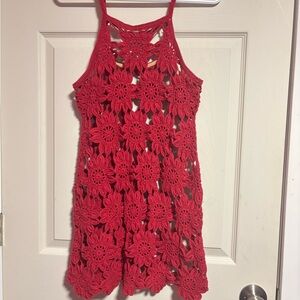 Free People Scarlet Crochet Dress